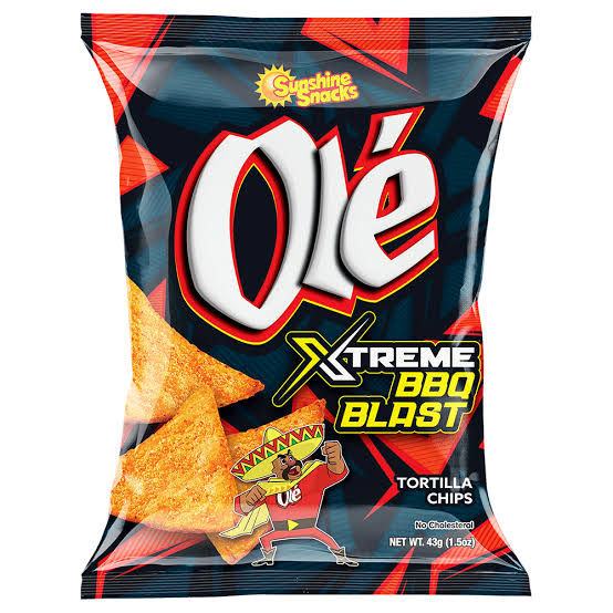 Sunshine Snacks Olé Xtreme BBQ Blast Tortilla Chips (43g / 1.5oz)
